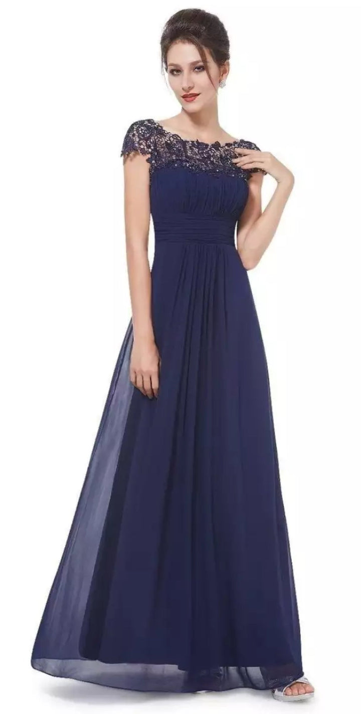 Mother of the Bride Dress | Short Loose Sleeve Maxi
