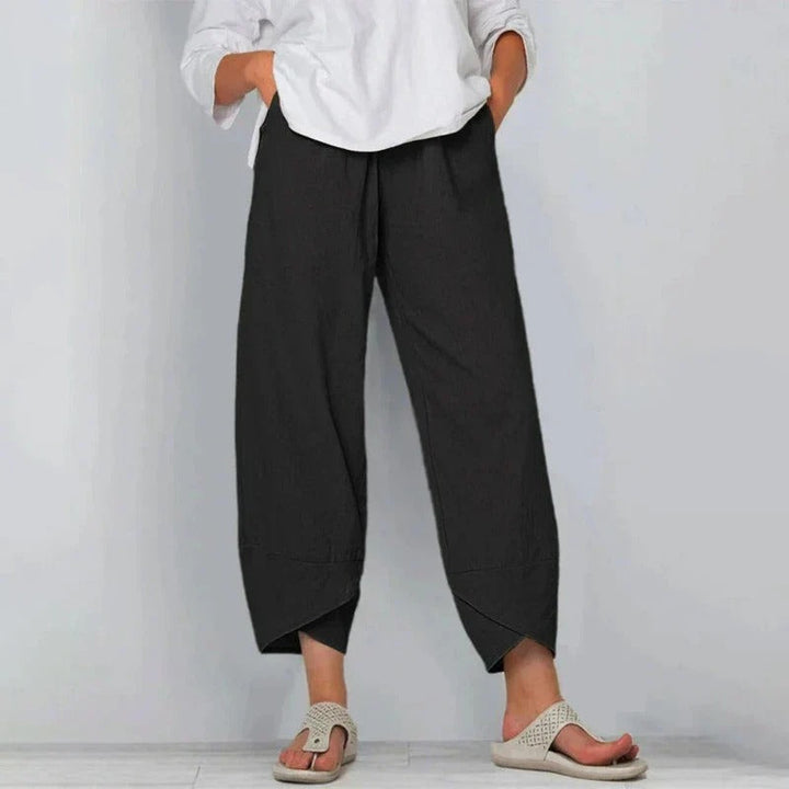 Women's Summer Pants | Wide Leg Cropped Hem