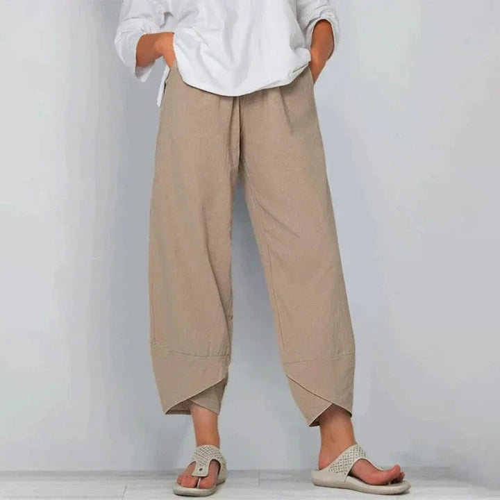 Women's Summer Pants | Wide Leg Cropped Hem