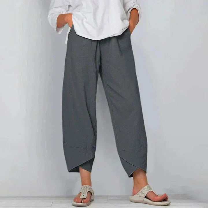 Women's Summer Pants | Wide Leg Cropped Hem