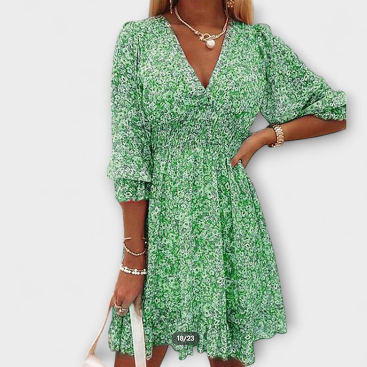 Women’s Dress | Floral Puff Sleeve Mini