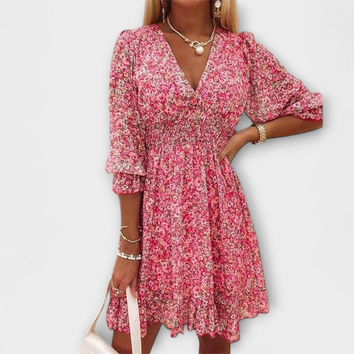 Women’s Dress | Floral Puff Sleeve Mini