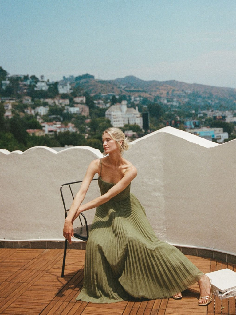 Women’s Dress | Sleeveless Pleated Maxi