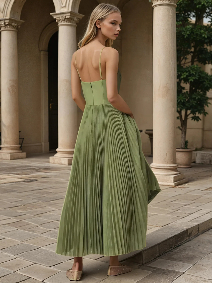 Women’s Dress | Sleeveless Pleated Maxi