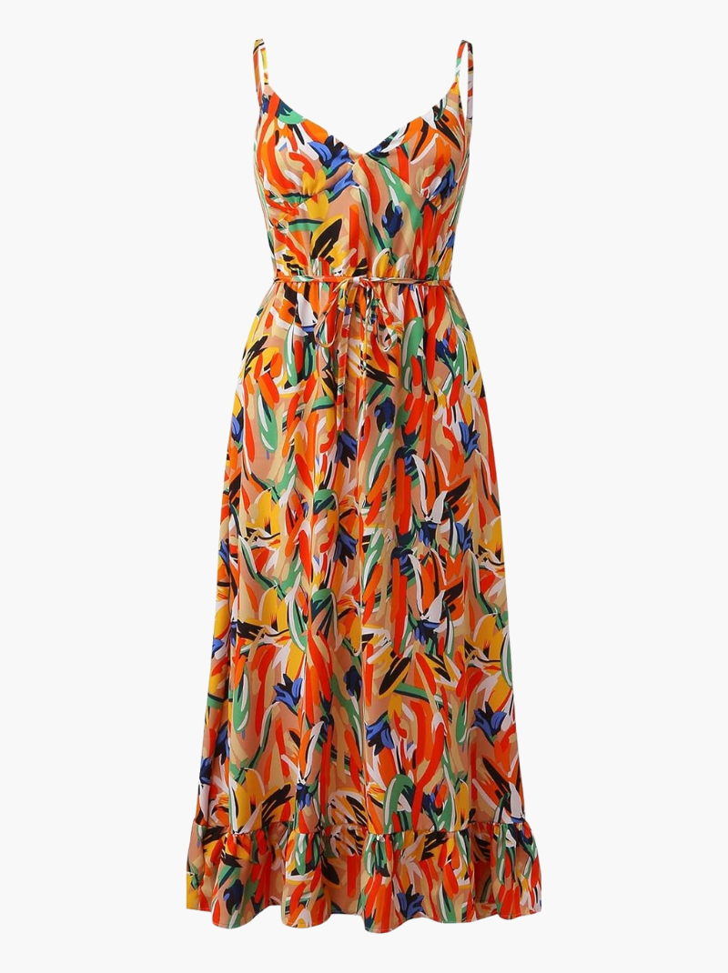 Women's Dress | Adjustable-style Shoulder Straps Midi