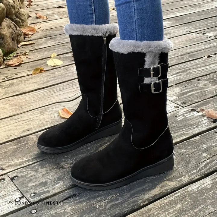 Boots For Women | Mid-Calf With Buckle Detail