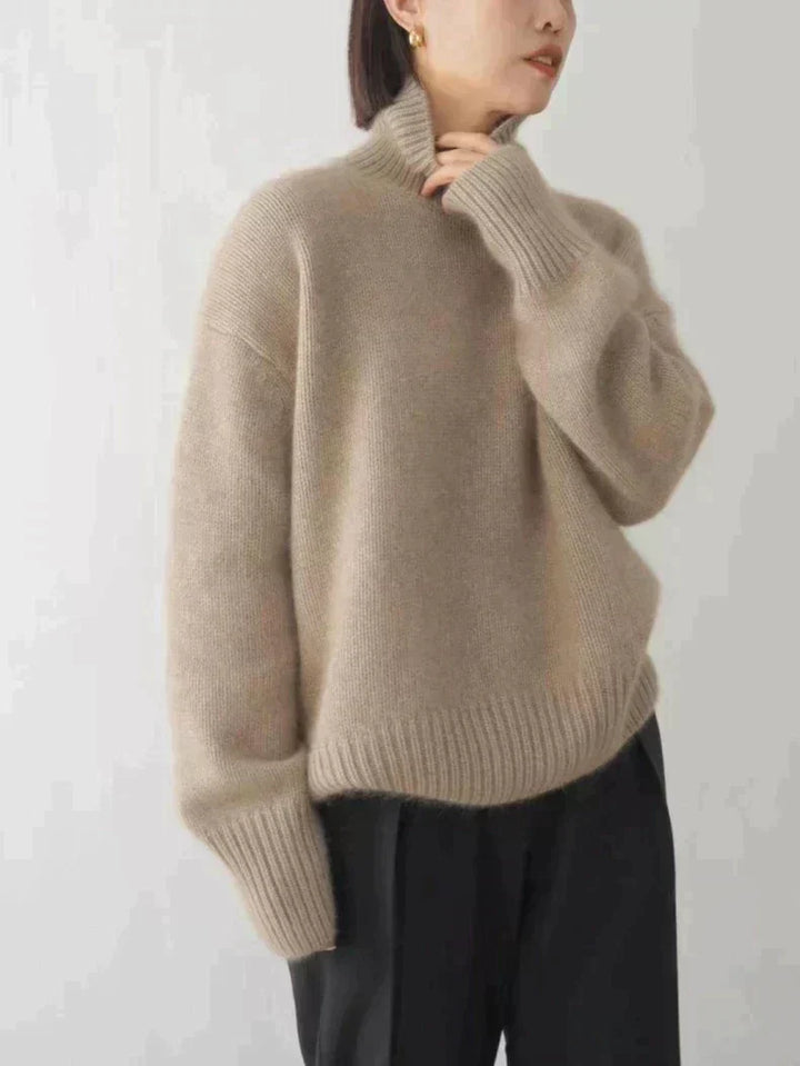 Women’s Sweater | Turtleneck Ribbed Cuffs