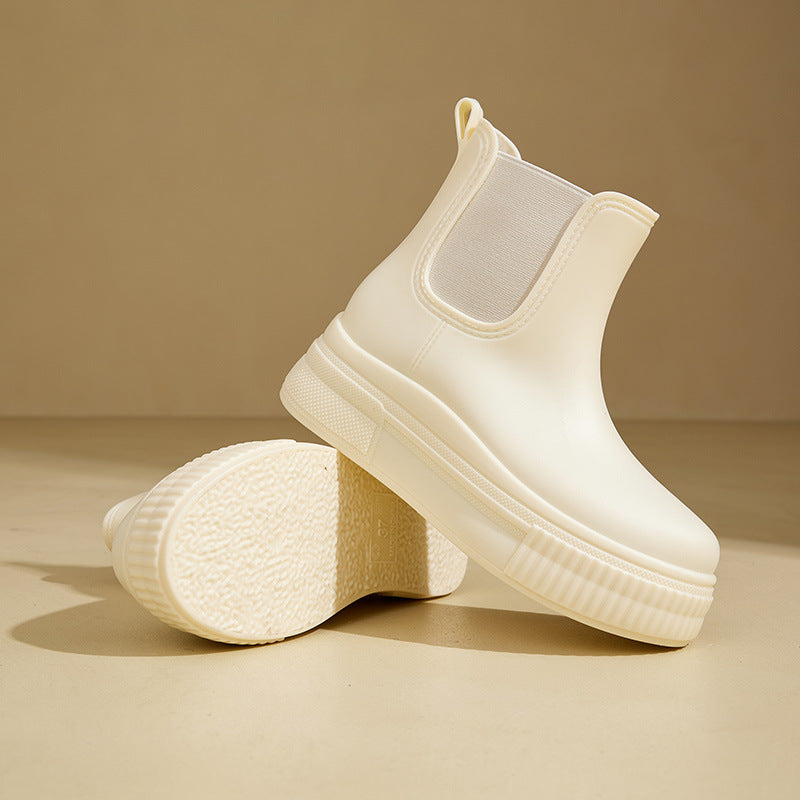 Boots For Women | Platform Ankle Pull-On Closed Toe