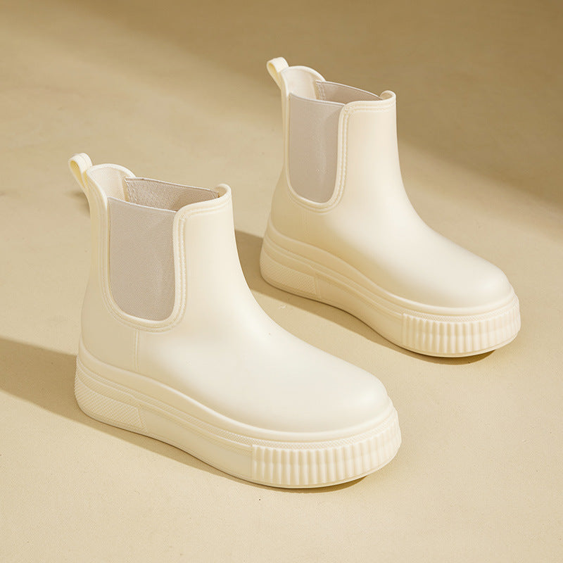 Boots For Women | Platform Ankle Pull-On Closed Toe