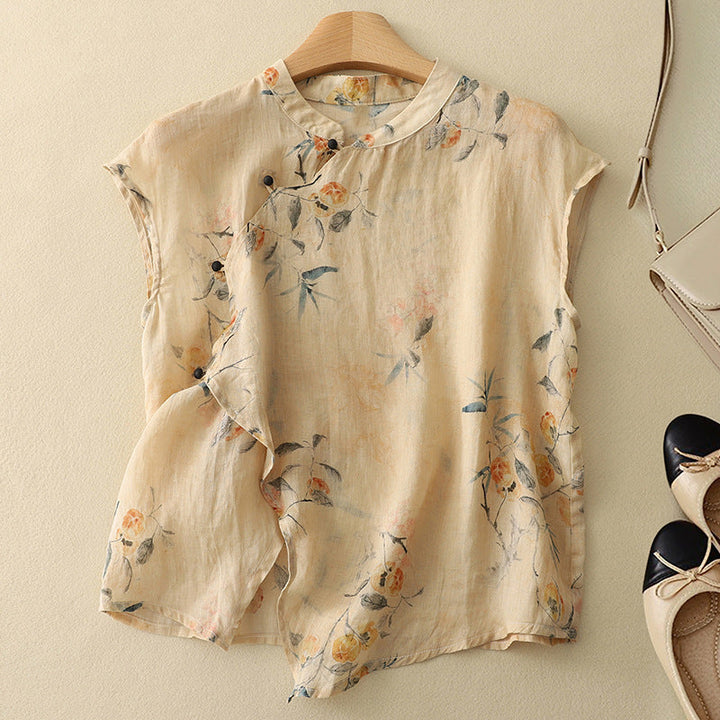 Women’s Blouse | Vintage Sleeveless Floral