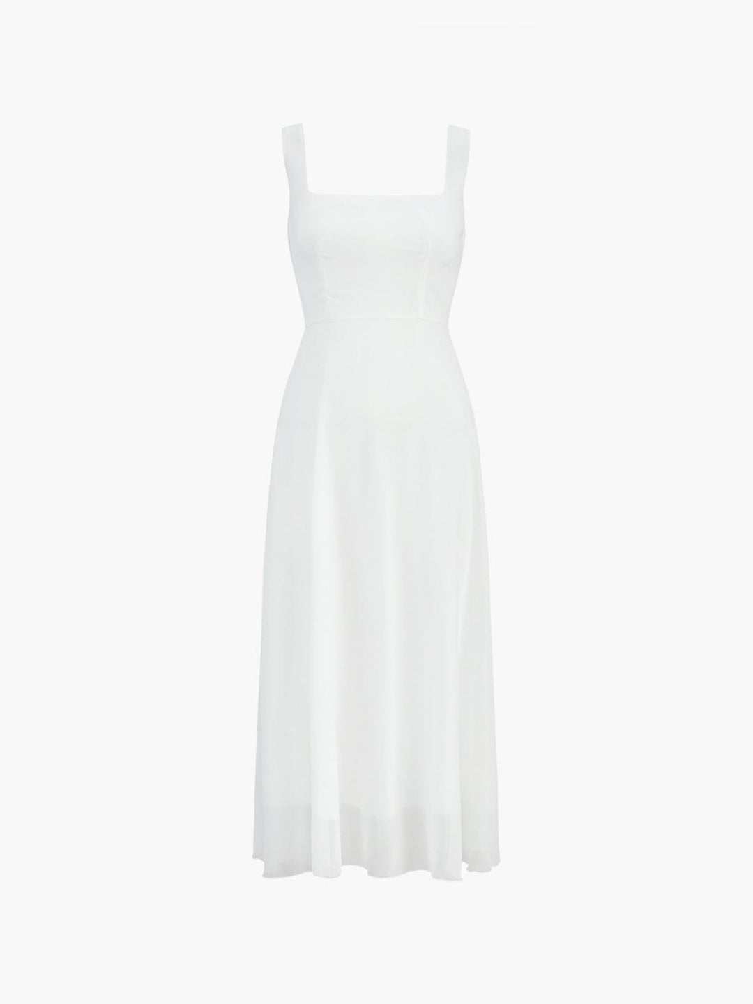 Women's Wedding Guest Midi Dress | A-Line Square Neck