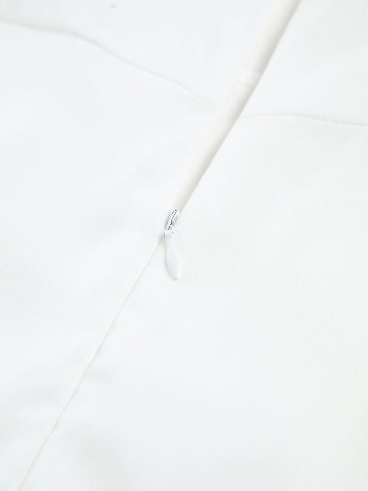 Women's Wedding Guest Midi Dress | A-Line Square Neck