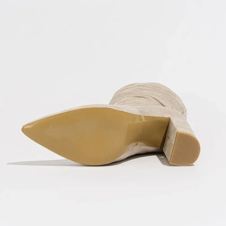 Boots For Women | Slouch Mid-Calf Block Heel