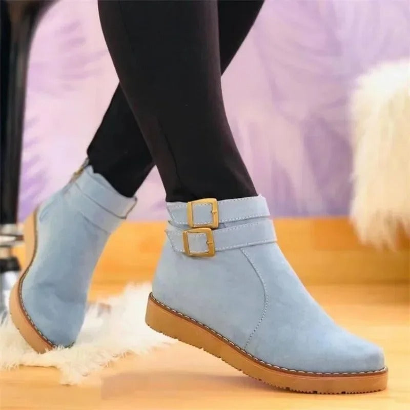 Boots for Women | Double Buckle Ankle Style