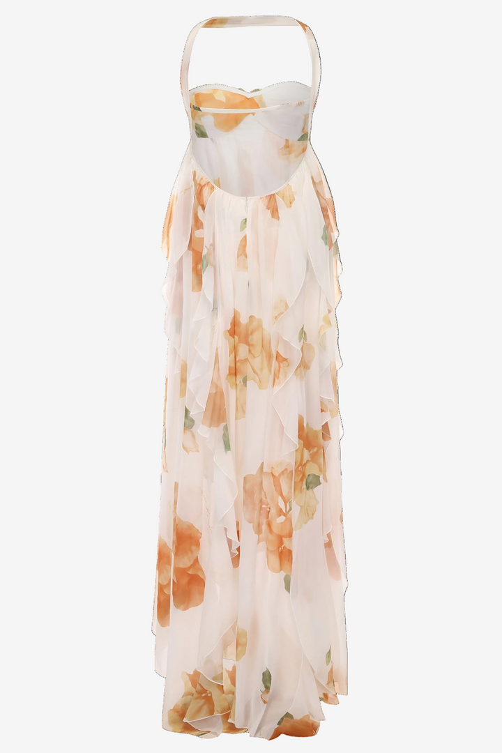 Women’s Dress | Halter Open Back Maxi