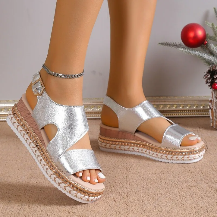 Sandals For Women | Platform Open Toe Ankle Strap