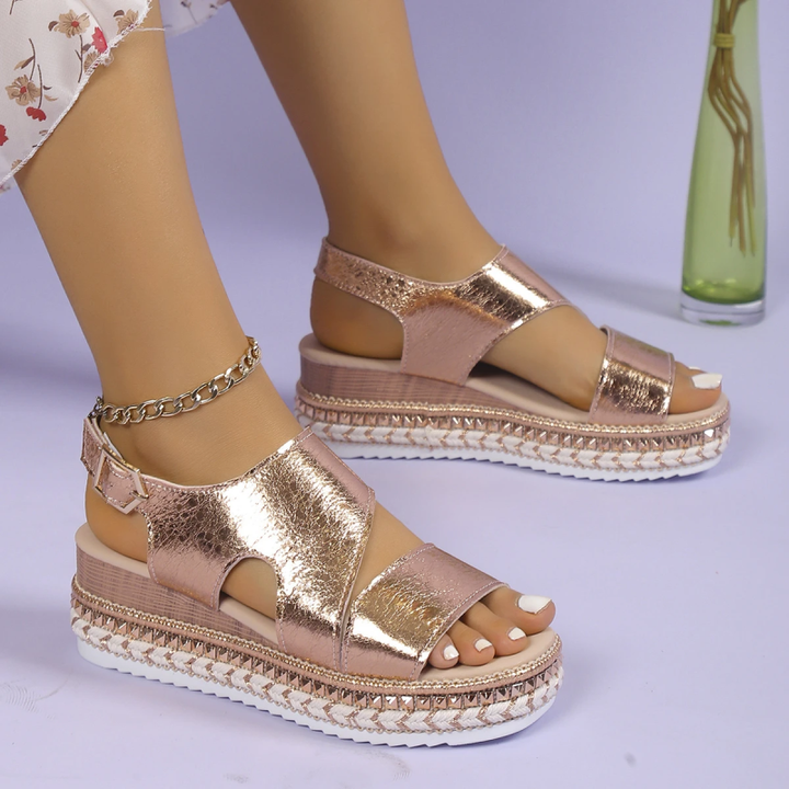 Sandals For Women | Platform Open Toe Ankle Strap