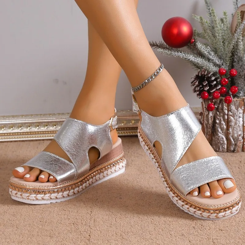 Sandals For Women | Platform Open Toe Ankle Strap