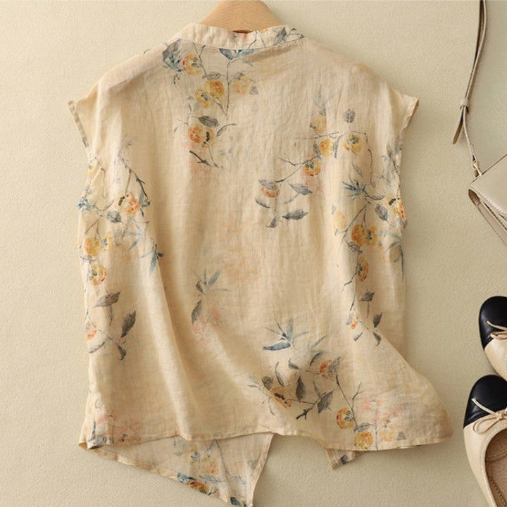 Women’s Blouse | Vintage Sleeveless Floral