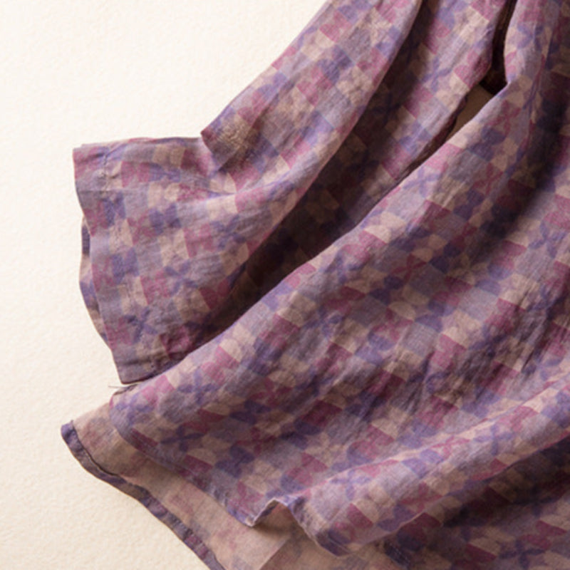 Women’s Blouse | Patterned V-Neck