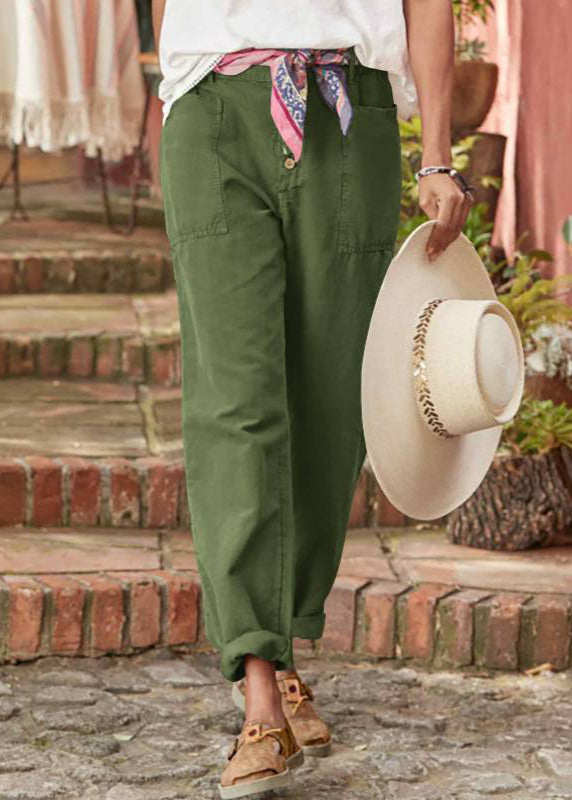 Women’s Trousers | Button Front Tapered