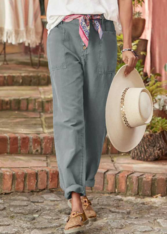 Women’s Trousers | Button Front Tapered