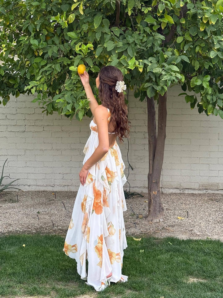 Women's White Maxi Dress | Halter