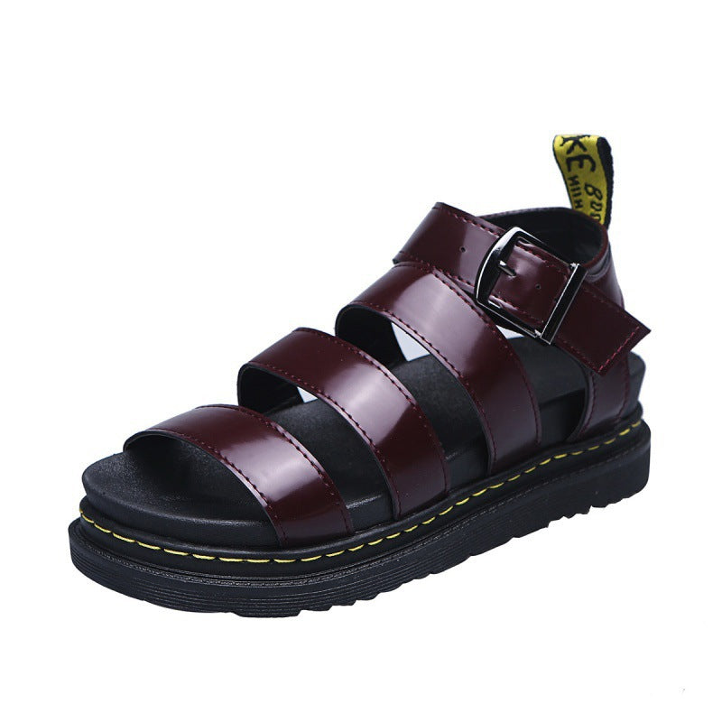 Sandals For Women | Triple Strap Platform Ankle Buckle