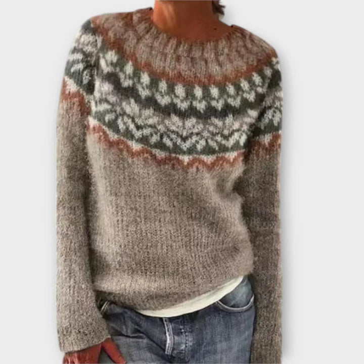 Women's Sweater | Fair Isle Crew Neck