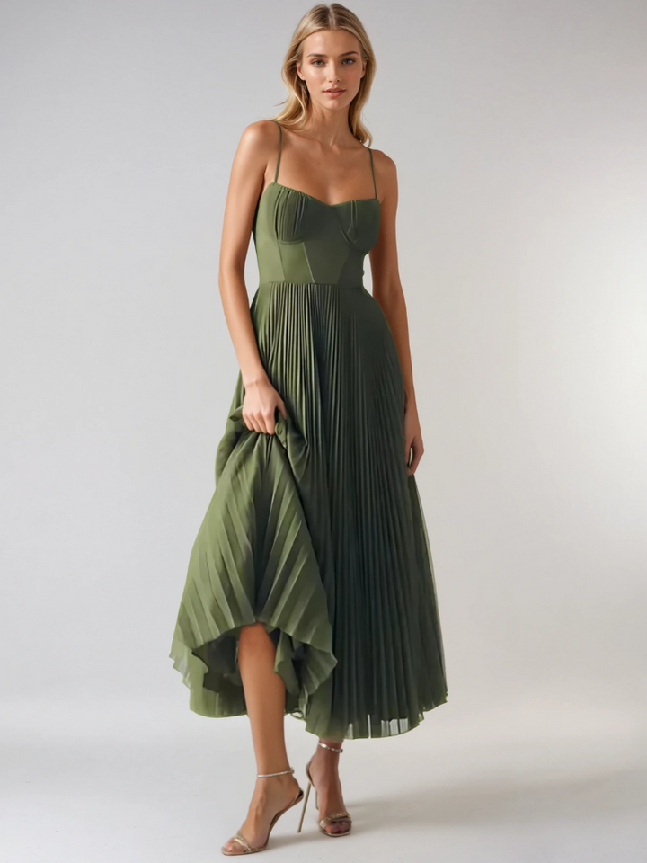 Women’s Dress | Sleeveless Pleated Maxi