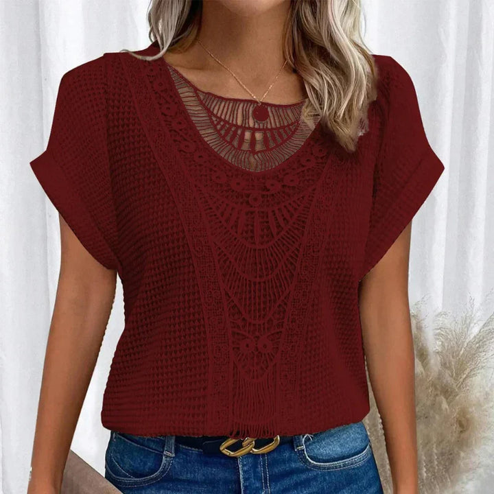 Women's Blouse | Decorative Crochet-Style