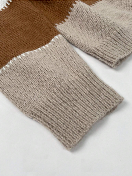 Women's Sweater | Round Neck Patterned Detail