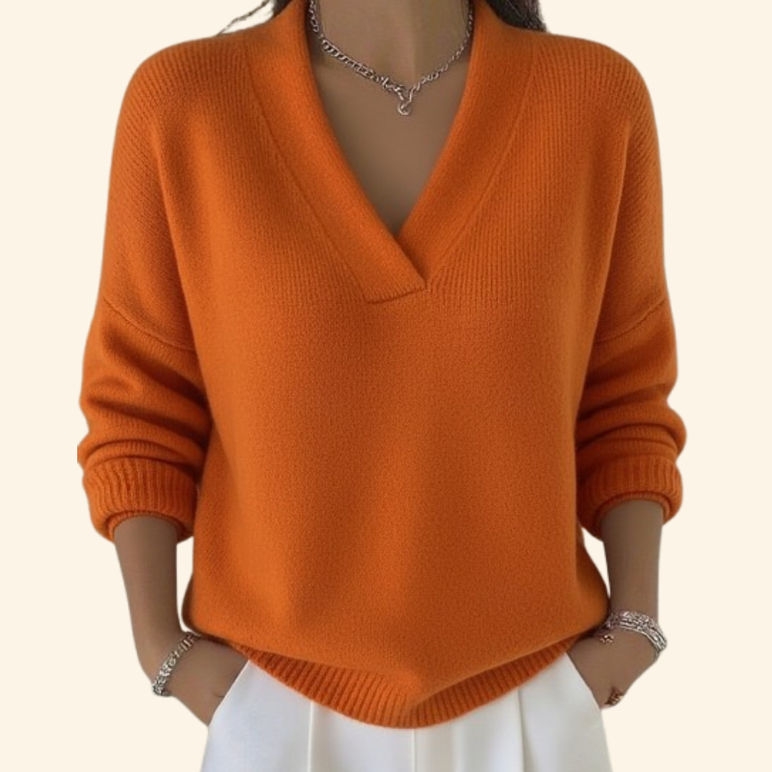 Women’s Blouse | V-Neck Long Sleeve