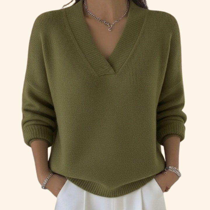 Women’s Blouse | V-Neck Long Sleeve
