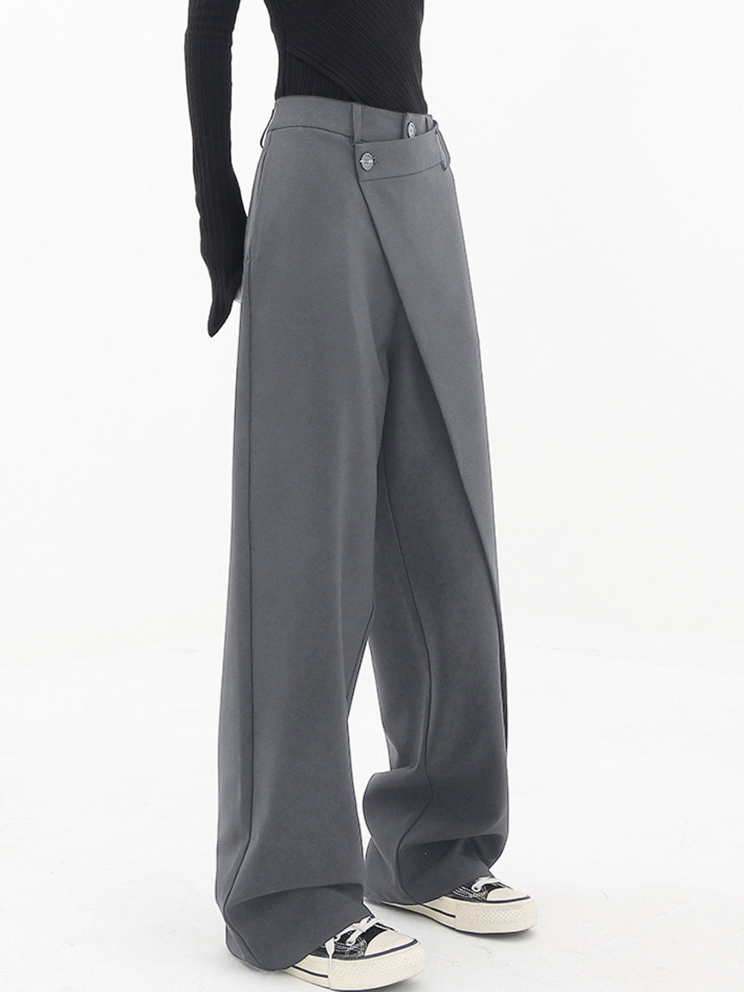 Women's Trousers | Overlap Waist Design