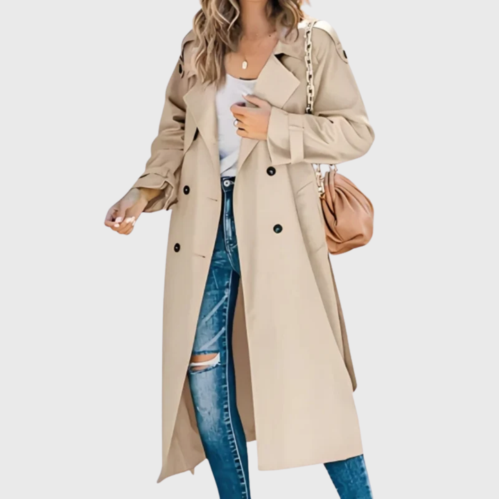 Women’s Coat | Longline Trench Double Breasted