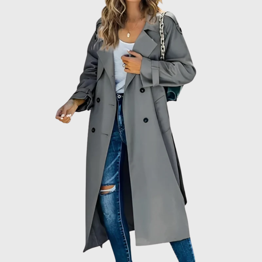 Women’s Coat | Longline Trench Double Breasted