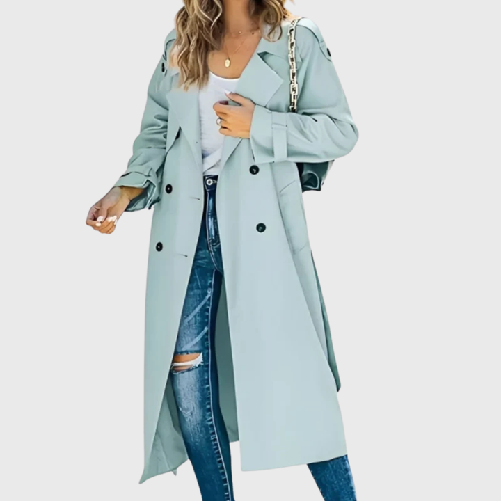 Women’s Coat | Longline Trench Double Breasted