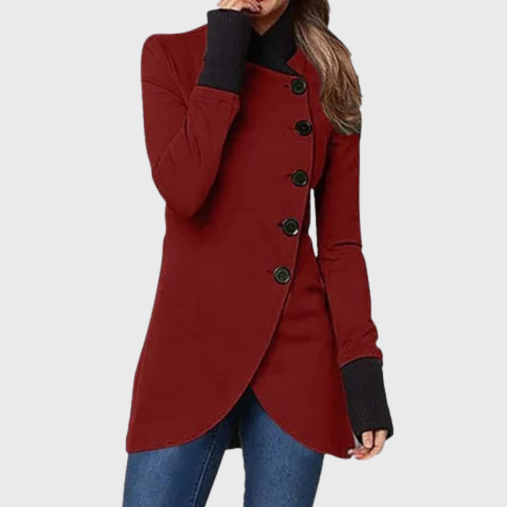Women’s Coat | Winter Asymmetric Button