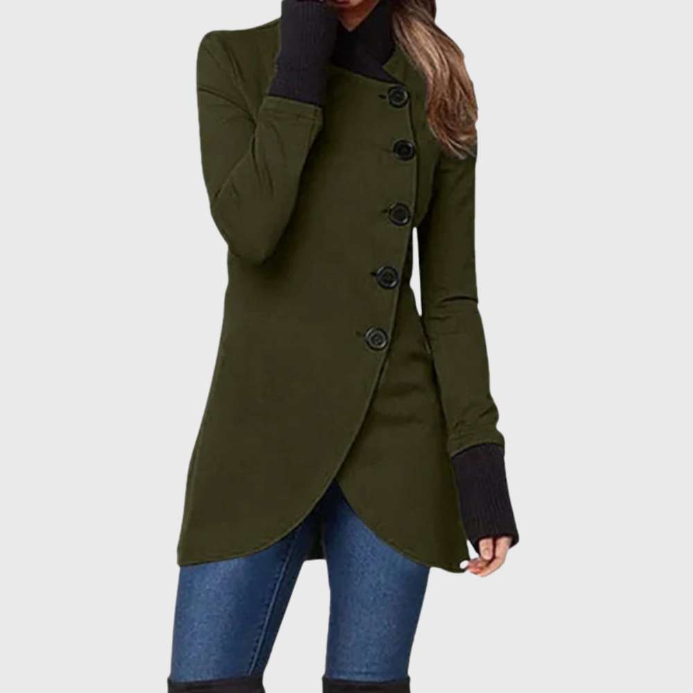 Women’s Coat | Winter Asymmetric Button