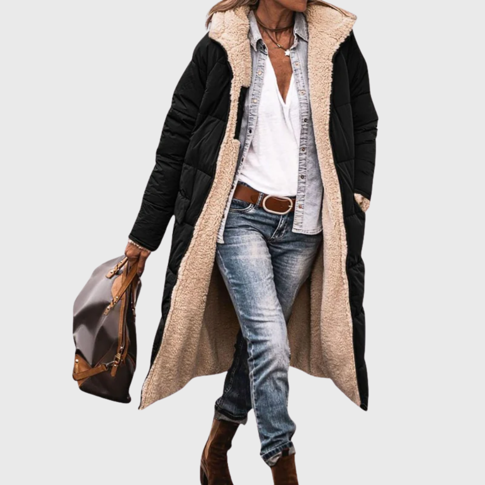 Women’s Coat | Reversible Long Puffer