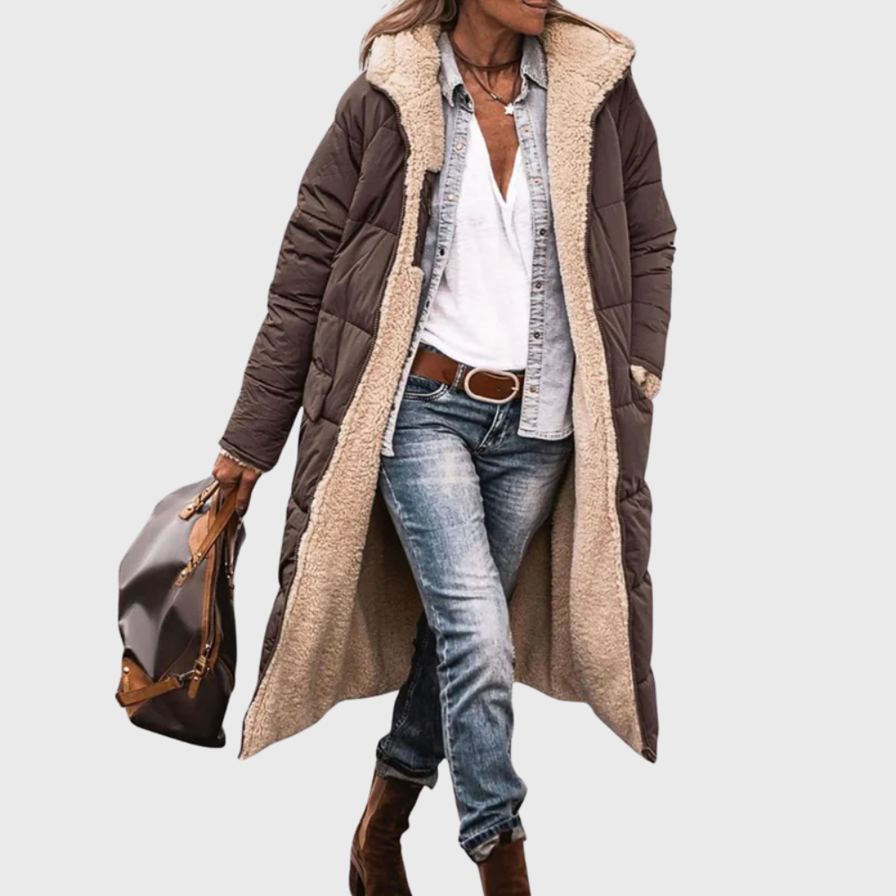 Women’s Coat | Reversible Long Puffer