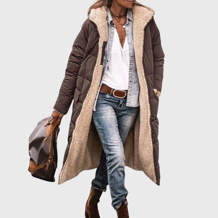 Women’s Coat | Reversible Long Puffer