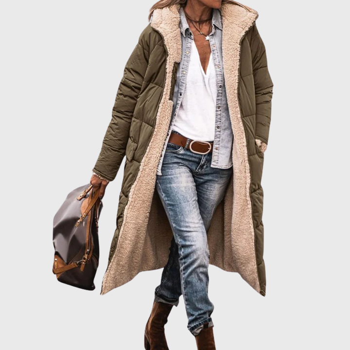 Women’s Coat | Reversible Long Puffer