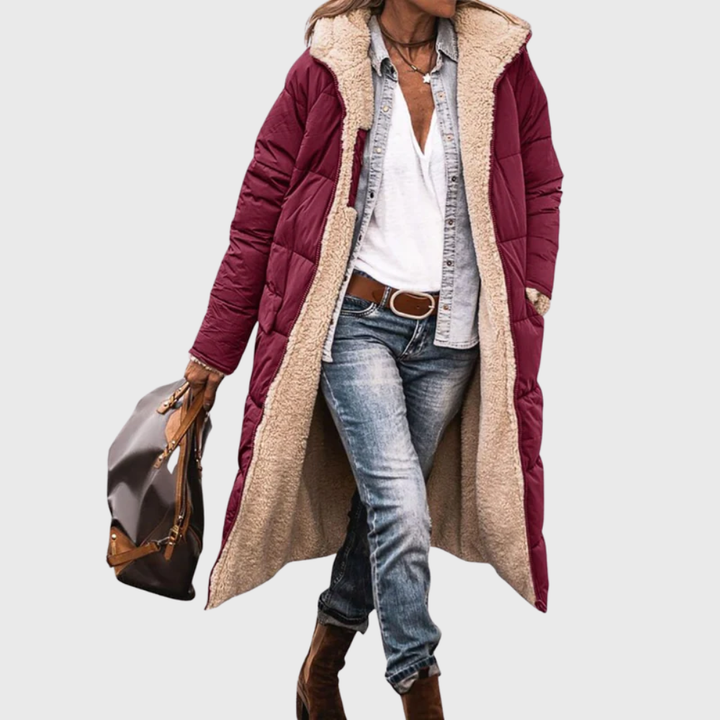 Women’s Coat | Reversible Long Puffer