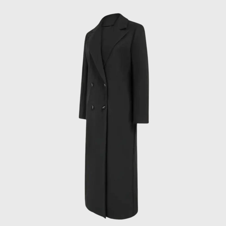 Women’s Coat | Longline Trench Lapel Front