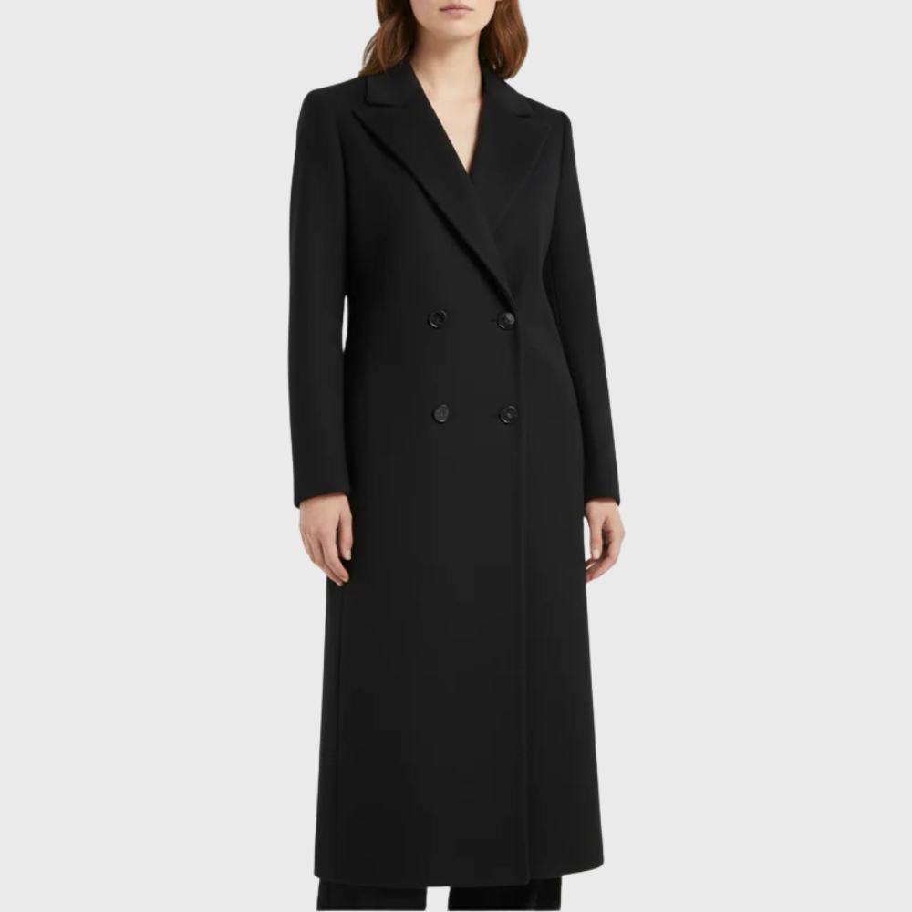Women’s Coat | Longline Trench Lapel Front
