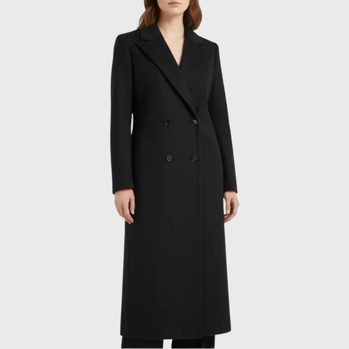 Women’s Coat | Longline Trench Lapel Front