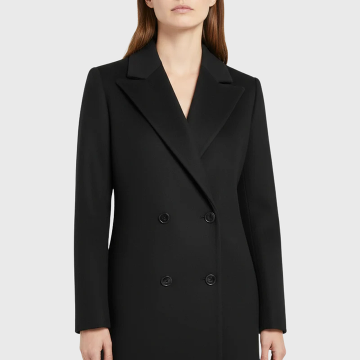 Women’s Coat | Longline Trench Lapel Front