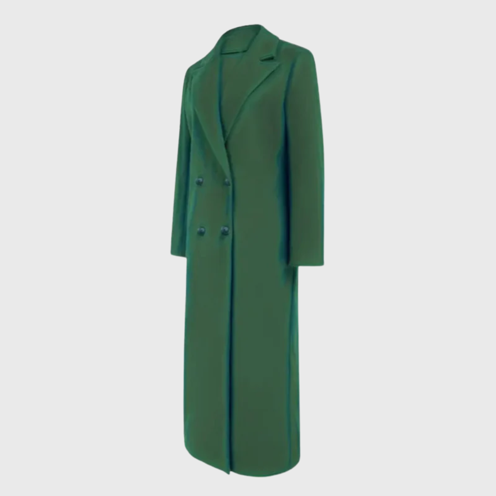 Women’s Coat | Longline Trench Lapel Front